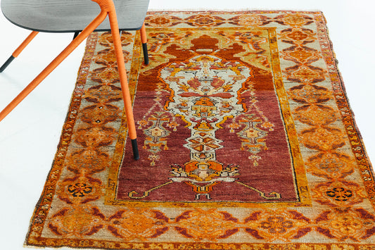 Vintage Turkish Anatolian Rug