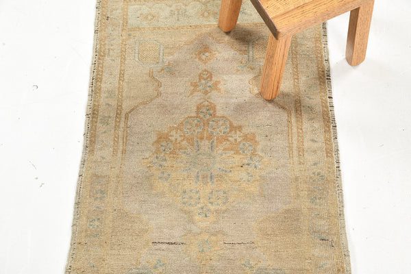 Vintage Turkish Anatolian Rug - hand-knotted in Turkey - styled in room setting [#35]
