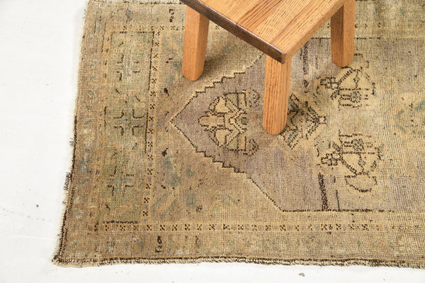 Vintage Turkish Anatolian Rug - hand-knotted in Turkey - styled in room setting [#25]