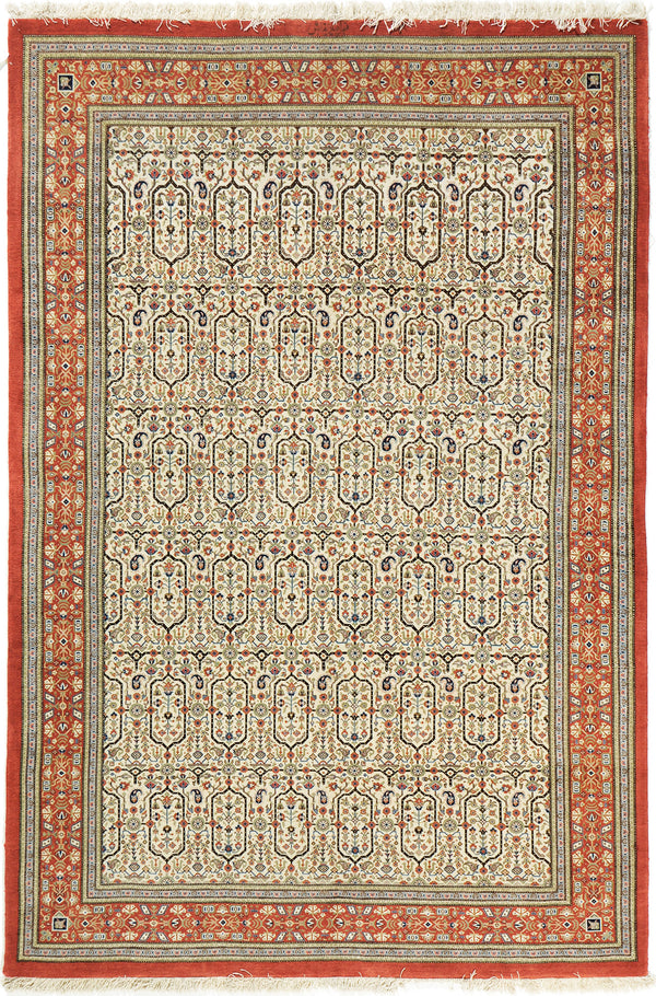 Baby Lambs Wool Qum Rug 25705 - one-of-a-kind handmade area rug