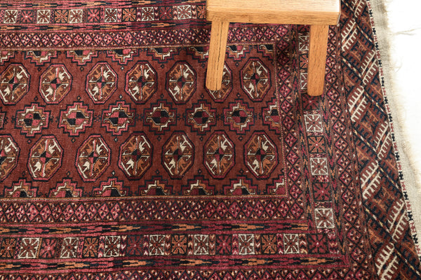 Persian Rug 4353 Vintage Persian Turkoman Square Rug 25730
