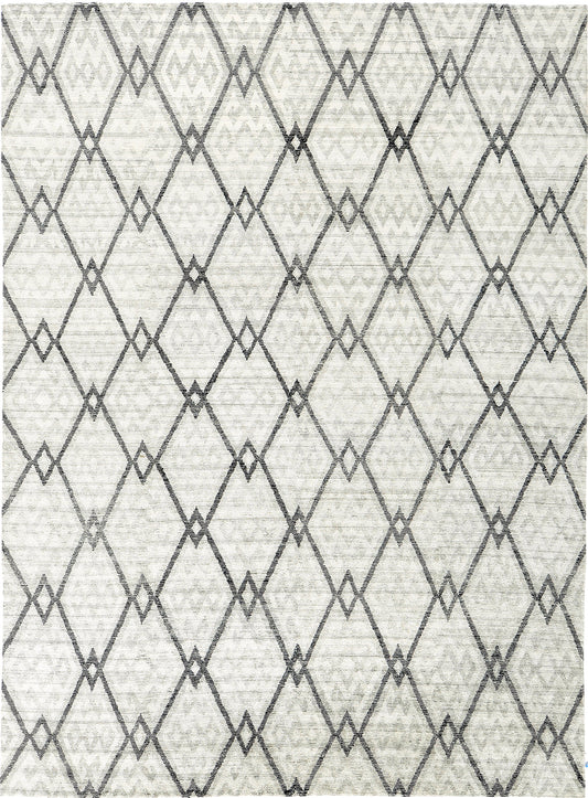 Modern Rug Image 7860 Modern Design Wool & Bamboo Silk Ribbed Rug Vita Amaratna