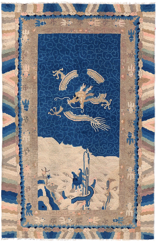 Antique Chinese Peking Rug