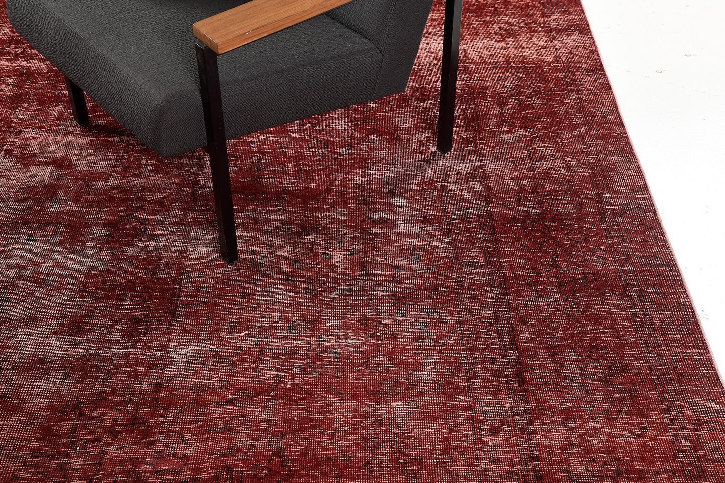 Overdyed Vintage Style Rug