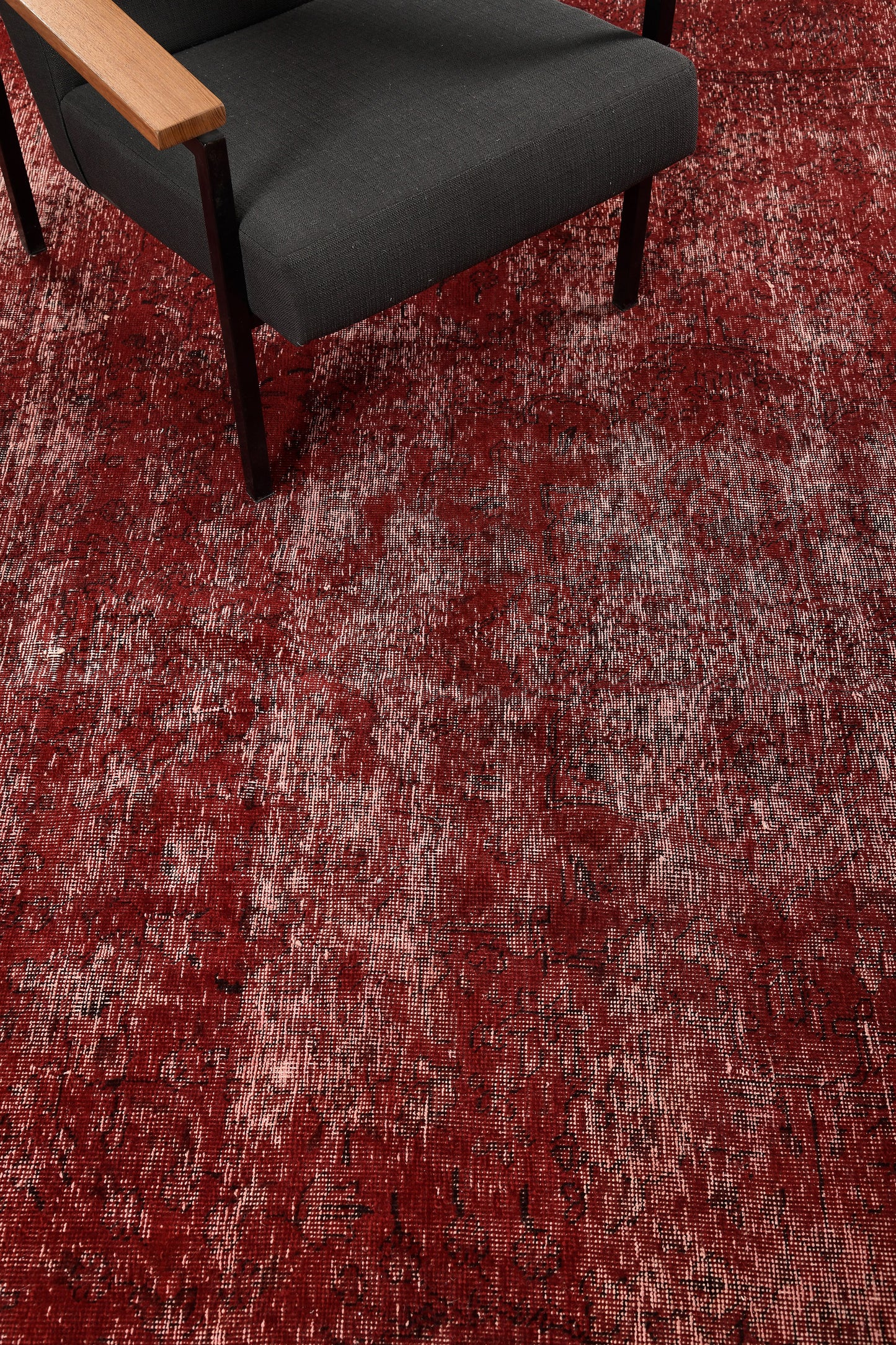 Overdyed Vintage Style Rug