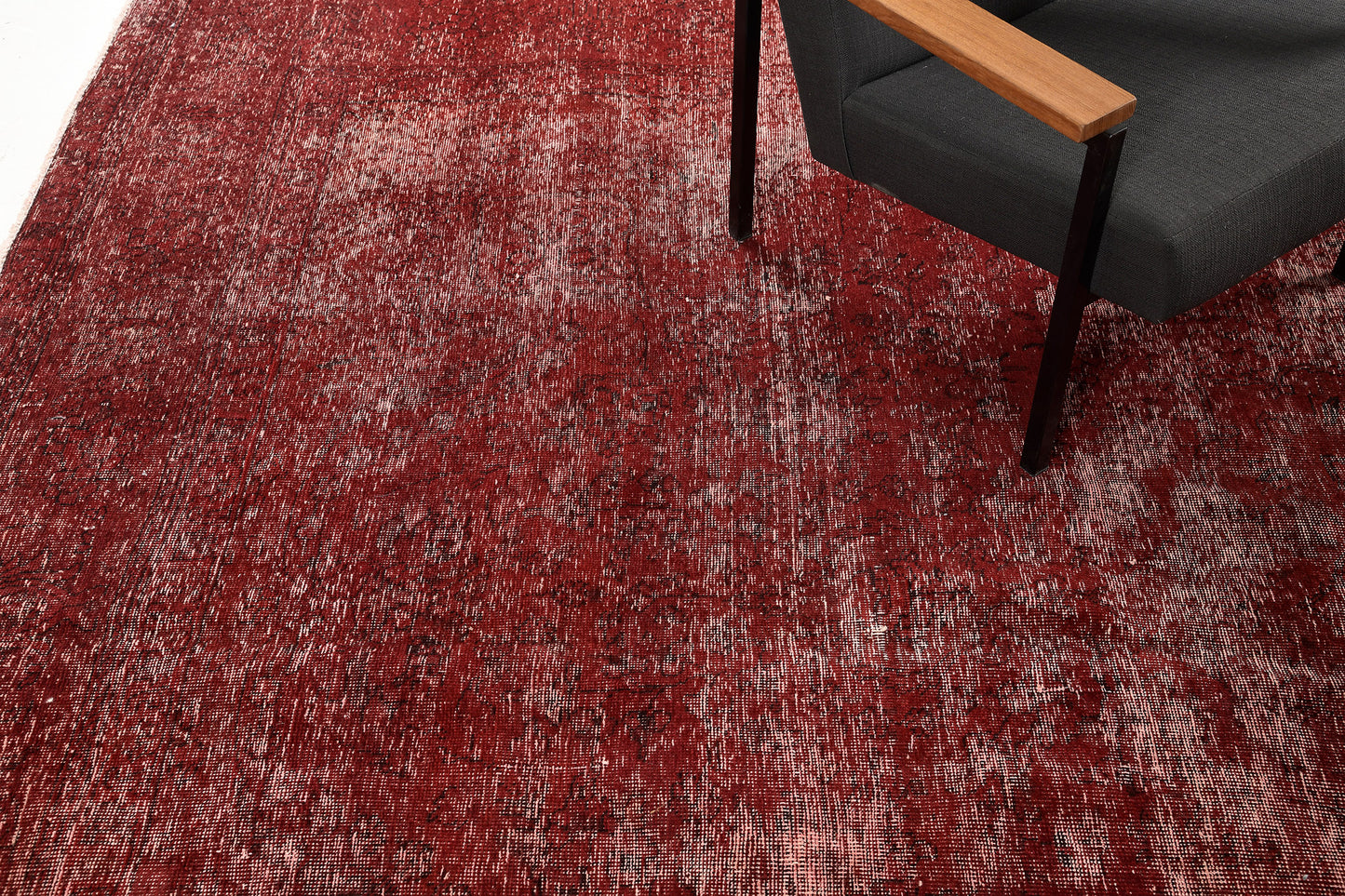Overdyed Vintage Style Rug