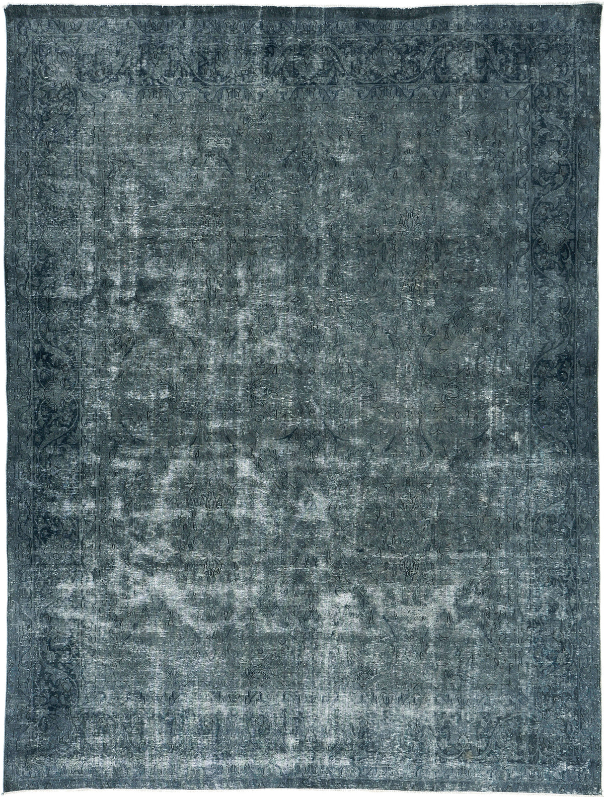 Overdyed Vintage Style Rug - one-of-a-kind handmade area rug [#10]