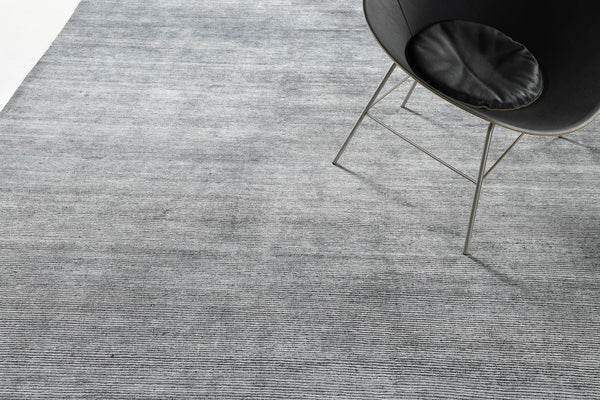 Modern Rug Image 7184 Modern Design Bamboo Silk & Wool Ribbed Rug Vita