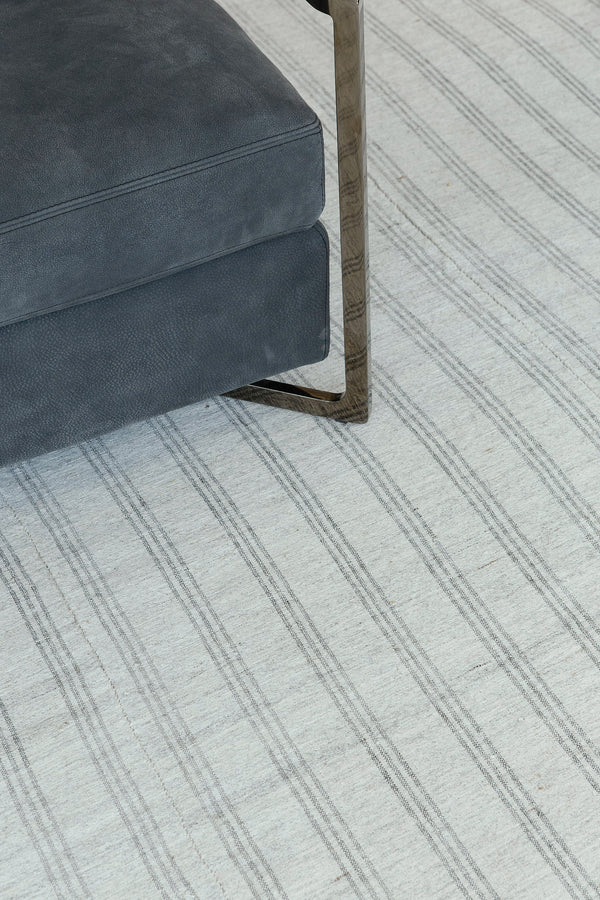 Turkish Tisse Kilim Flat Weave Rug - flat-weave kilim, hand-knotted in Turkey - full length showing color variation [#38]