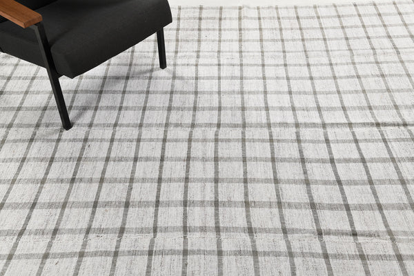 Turkish Tisse Kilim Flat Weave Rug - flat-weave kilim, hand-knotted in Turkey - overhead flat lay view [#44]