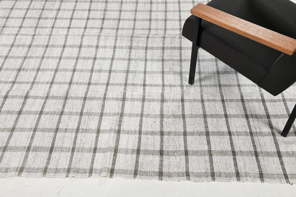 Turkish Tisse Kilim Flat Weave Rug - flat-weave kilim, hand-knotted in Turkey - detailed border and fringe [#44]