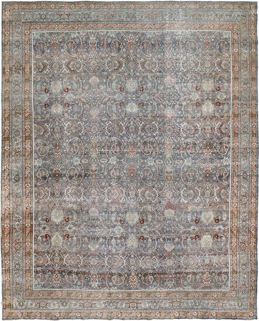 Antique Persian Bidjar Distressed Rug 26679