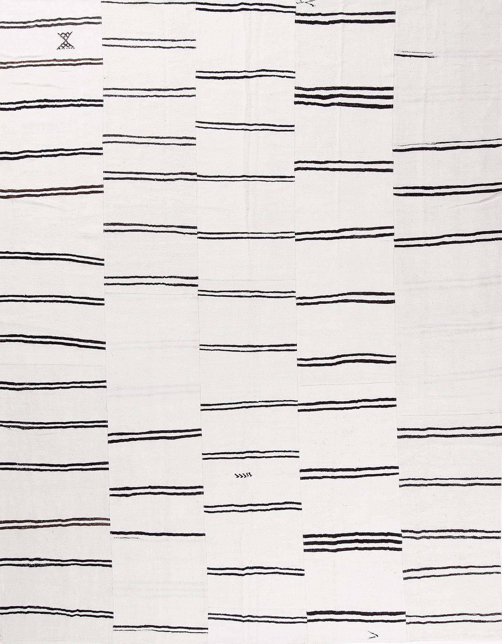 Vintage Turkish Duz Kilim 26717 12' 4