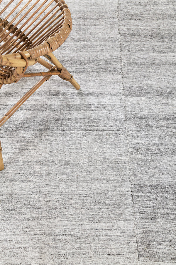 Turkish Tisse Kilim Flat Weave Rug - flat-weave kilim, hand-knotted in Turkey - styled in room setting [#34]