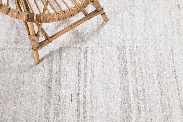 Turkish Tisse Kilim Flat Weave Rug - flat-weave kilim, hand-knotted in Turkey - overhead flat lay view [#25]