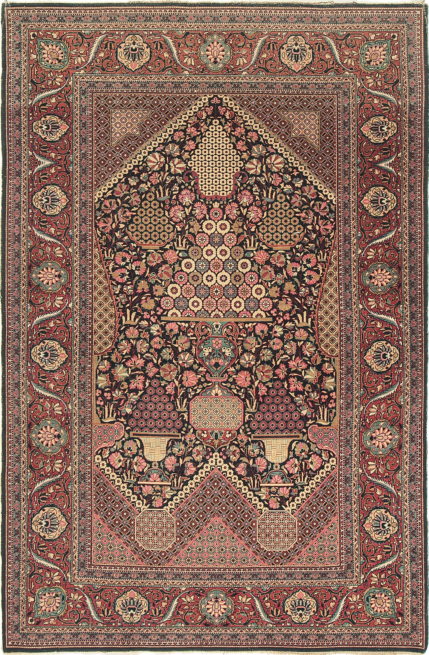 Persian Rug 660 Antique Persian Kashan Rug 26822