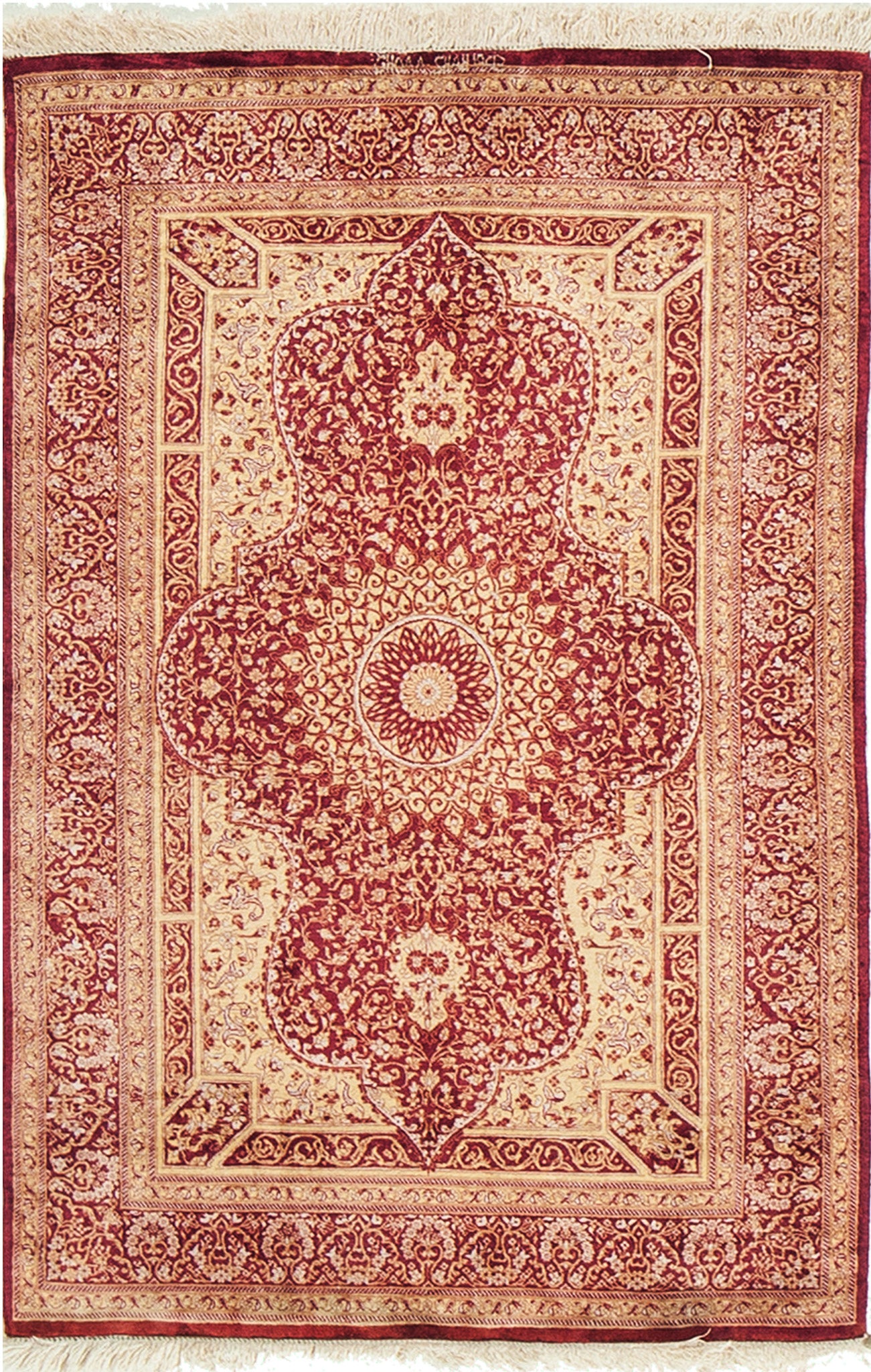 Fine Persian Qum Silk Rug 26894