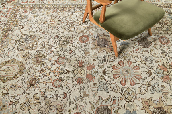 Persian Rug 4261 Vintage Persian Tabriz Rug 26895