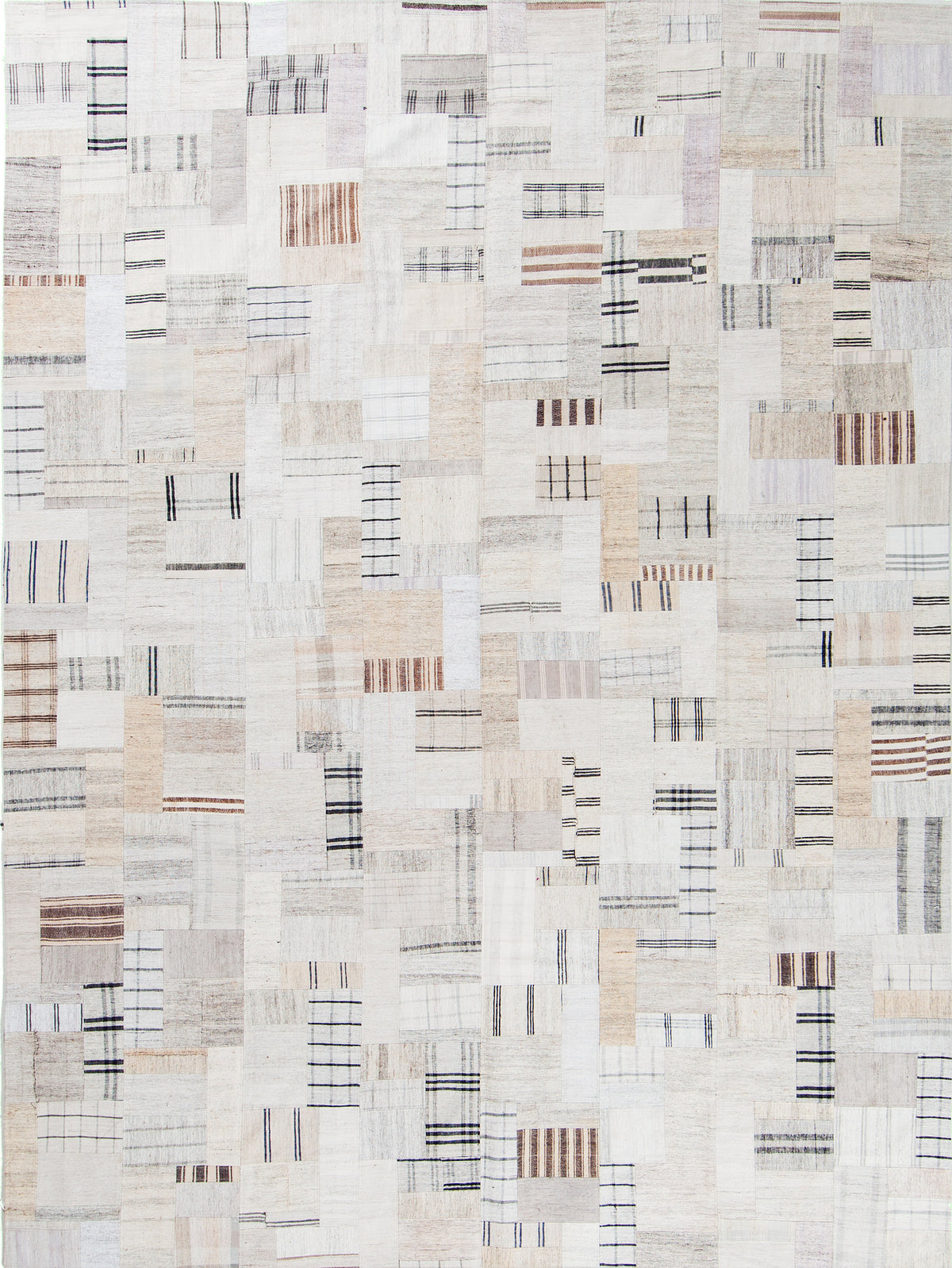 Vintage Turkish Kilim Patchwork - flat-weave kilim, hand-knotted in Turkey - one-of-a-kind handmade area rug [#1]