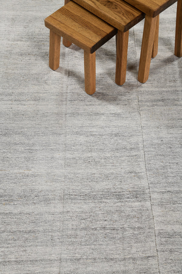 Turkish Tisse Kilim Flat Weave Rug - flat-weave kilim, hand-knotted in Turkey - styled in room setting [#10]