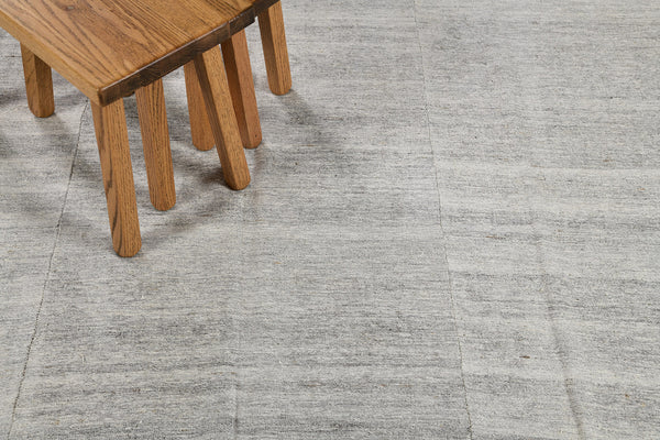Turkish Tisse Kilim Flat Weave Rug - flat-weave kilim, hand-knotted in Turkey - overhead flat lay view [#10]