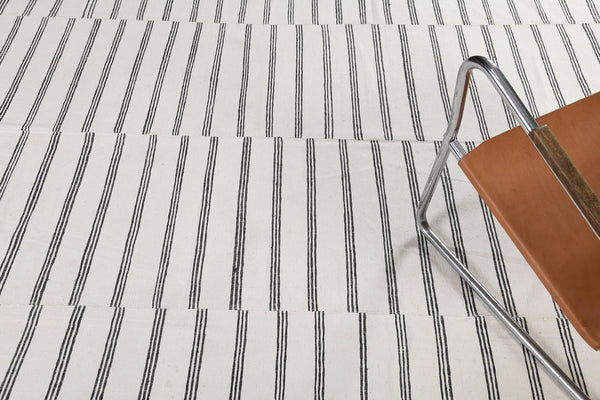 Turkish Tisse Kilim Flat Weave Rug - flat-weave kilim, hand-knotted in Turkey - overhead flat lay view [#2]