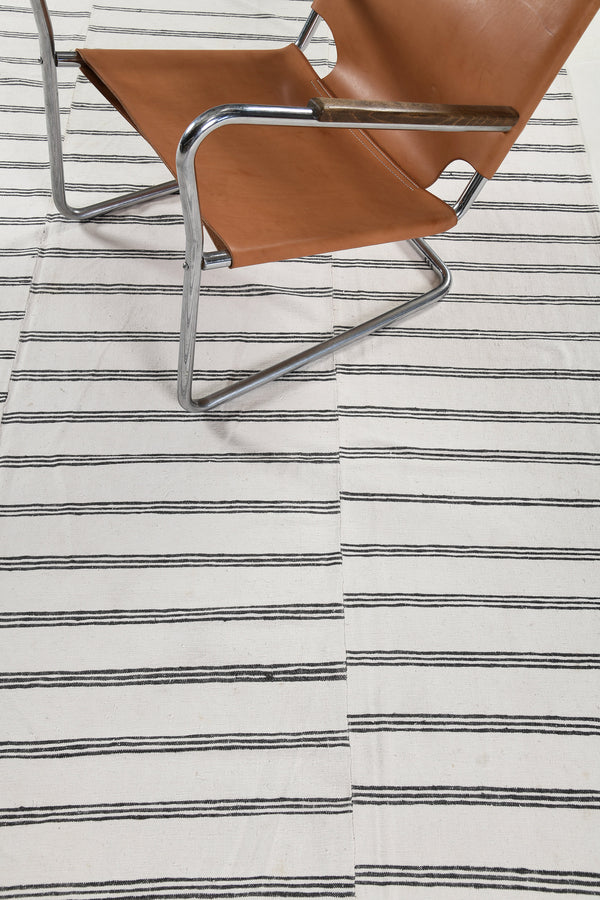 Turkish Tisse Kilim Flat Weave Rug - flat-weave kilim, hand-knotted in Turkey - detailed border and fringe [#2]