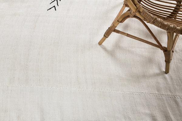 Vintage Turkish Hemp Kilim - flat-weave kilim, hand-knotted in Turkey - detailed border and fringe [#2]