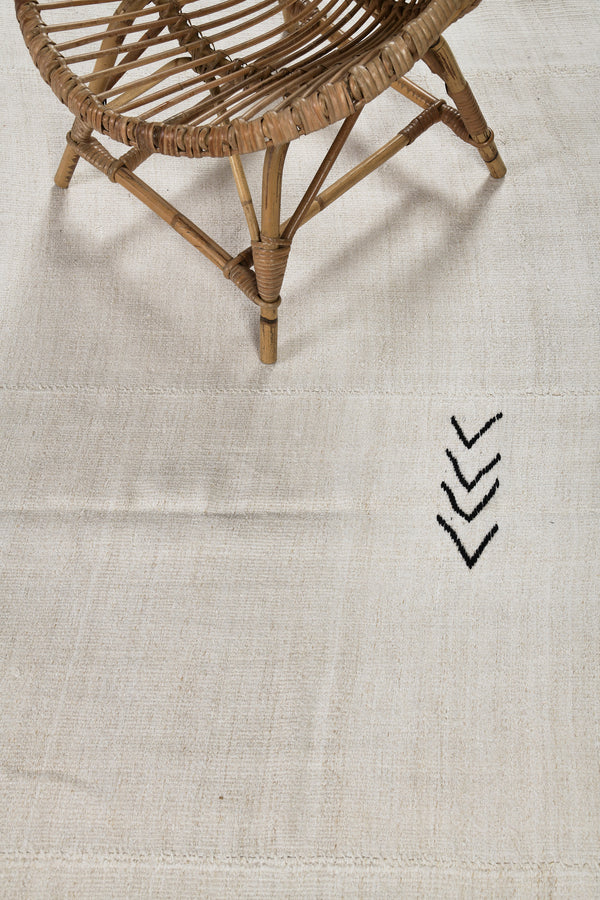 Vintage Turkish Hemp Kilim - flat-weave kilim, hand-knotted in Turkey - overhead flat lay view [#2]