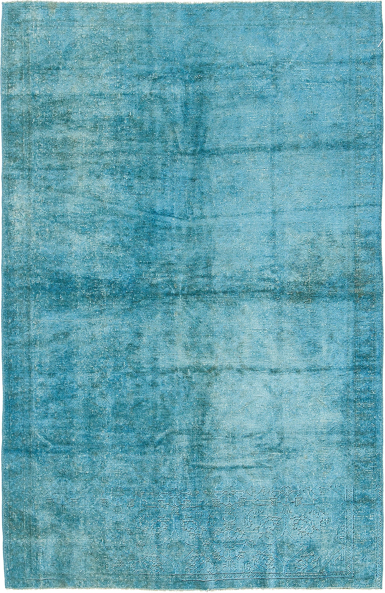 Overdyed Vintage Turkish Anatolian Rug