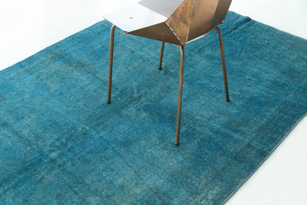 Overdyed Vintage Turkish Anatolian Rug - hand-knotted in Turkey - styled in room setting [#15]