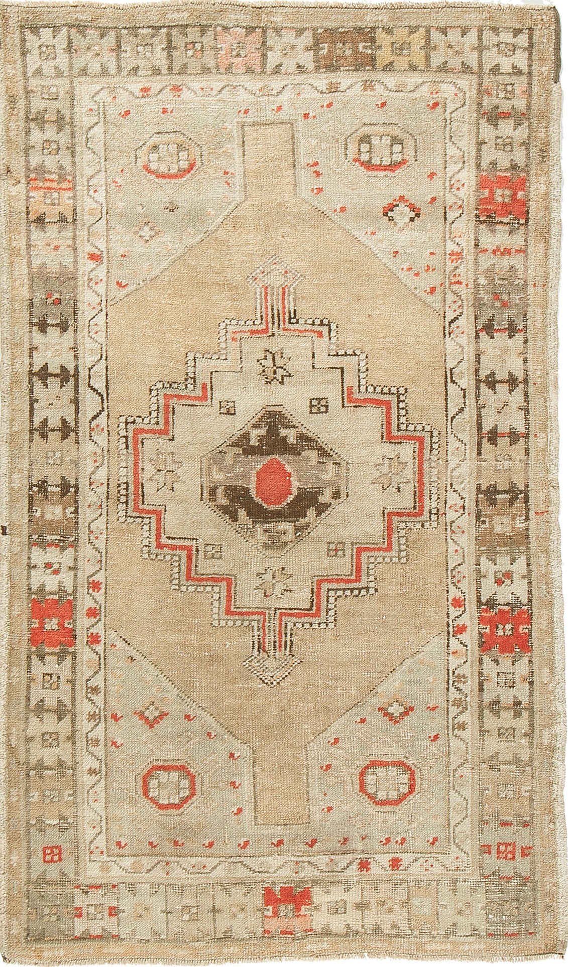 Antique Turkish Oushak Rug - hand-knotted in Turkey - one-of-a-kind handmade area rug [#2]