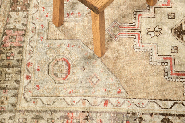 Antique Turkish Oushak Rug - hand-knotted in Turkey - detailed border and fringe [#2]