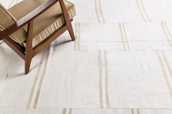 Vintage Anatolian Turkish Flat Weave Kilim - flat-weave kilim, hand-knotted in Turkey - overhead flat lay view [#13]