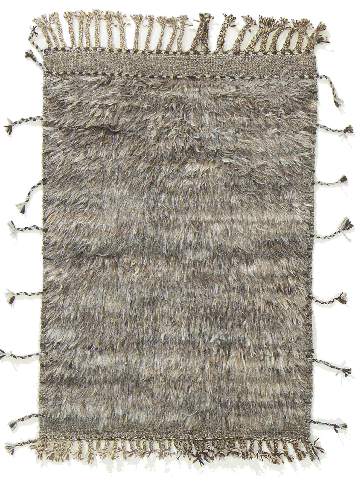 Gregale, Haute Bohemian, Gray - one-of-a-kind handmade area rug
