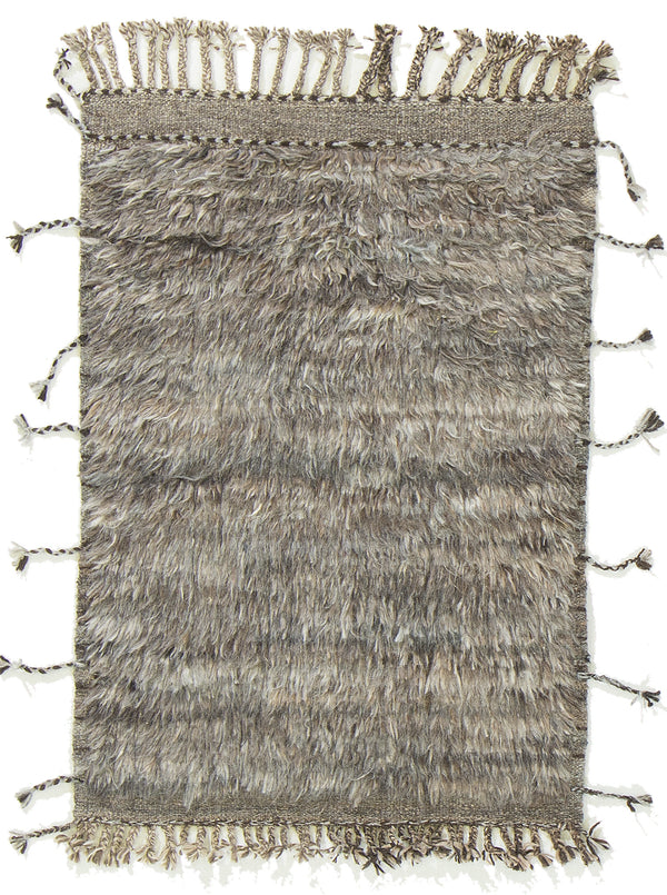 Gregale, Haute Bohemian, Gray - one-of-a-kind handmade area rug