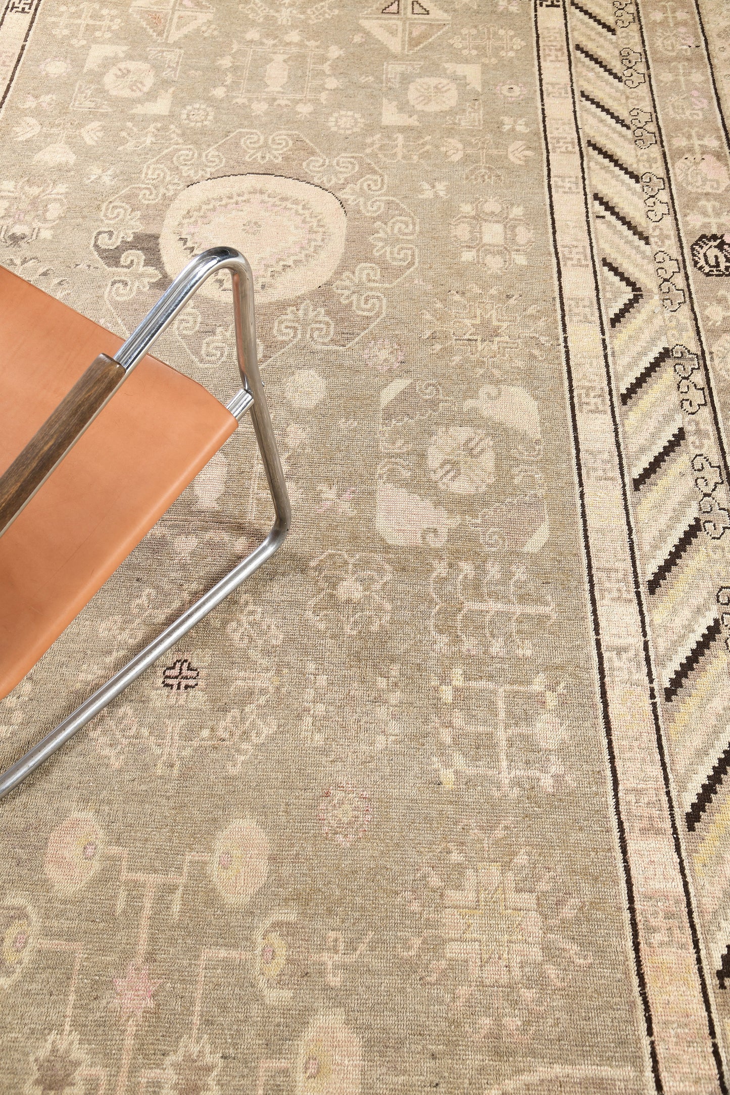 Antique Turkestan Khotan Rug
