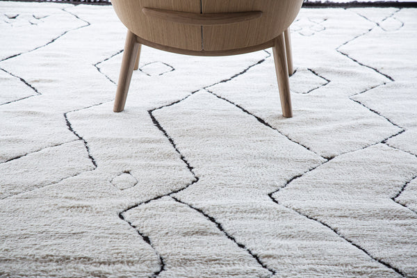 Balang, Atlas Collection, Ivory Black - overhead flat lay view