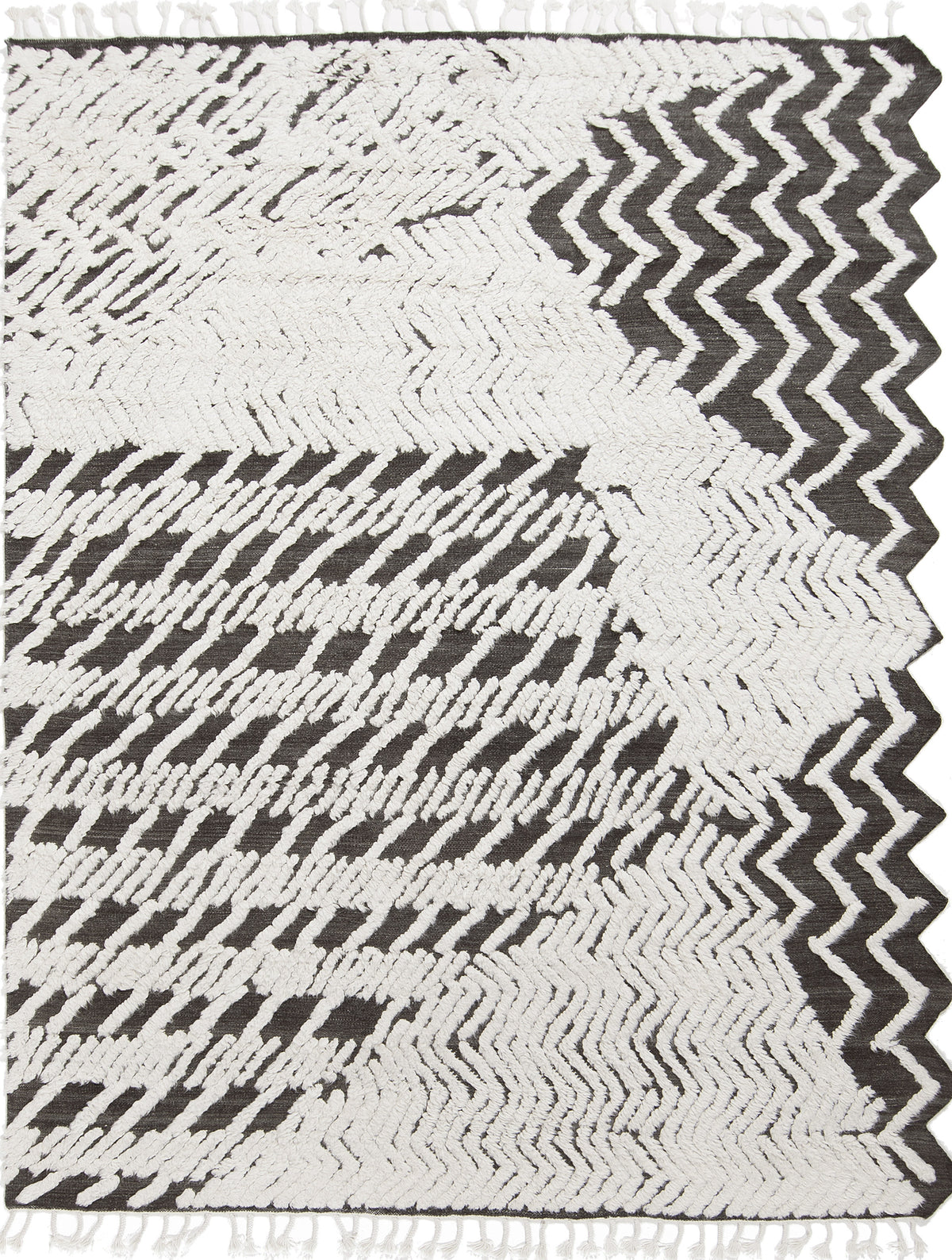 Lido, ZigZigZag Collection - one-of-a-kind handmade area rug [#7]