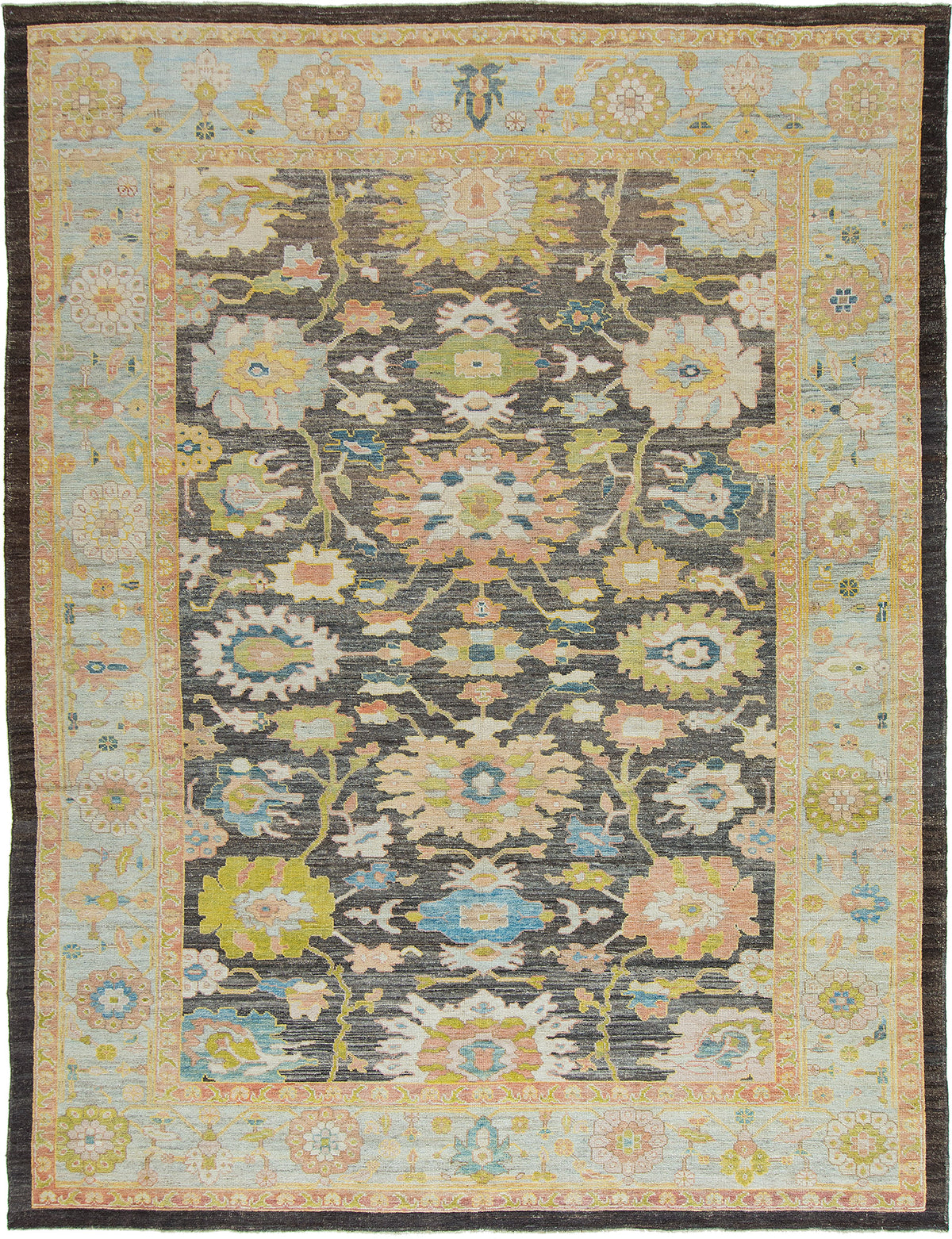 Turkish Oushak Rug - hand-knotted in Turkey - one-of-a-kind handmade area rug [#1]