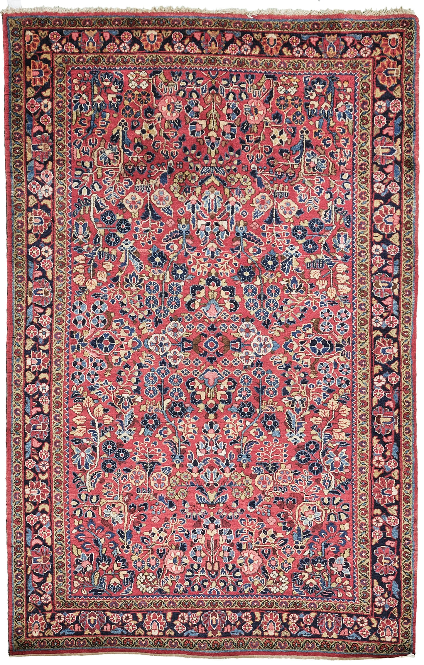 Persian Rug 4086 Vintage Persian Sarouk 29722