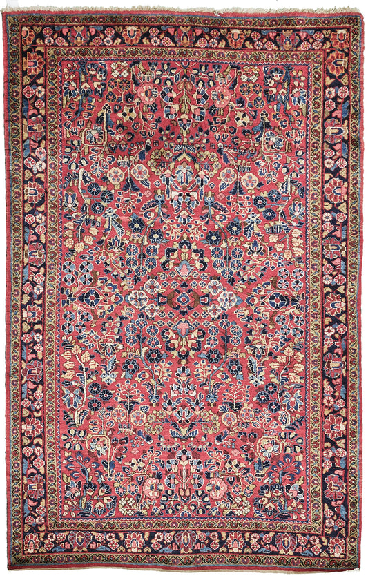 Persian Rug 4086 Vintage Persian Sarouk 29722