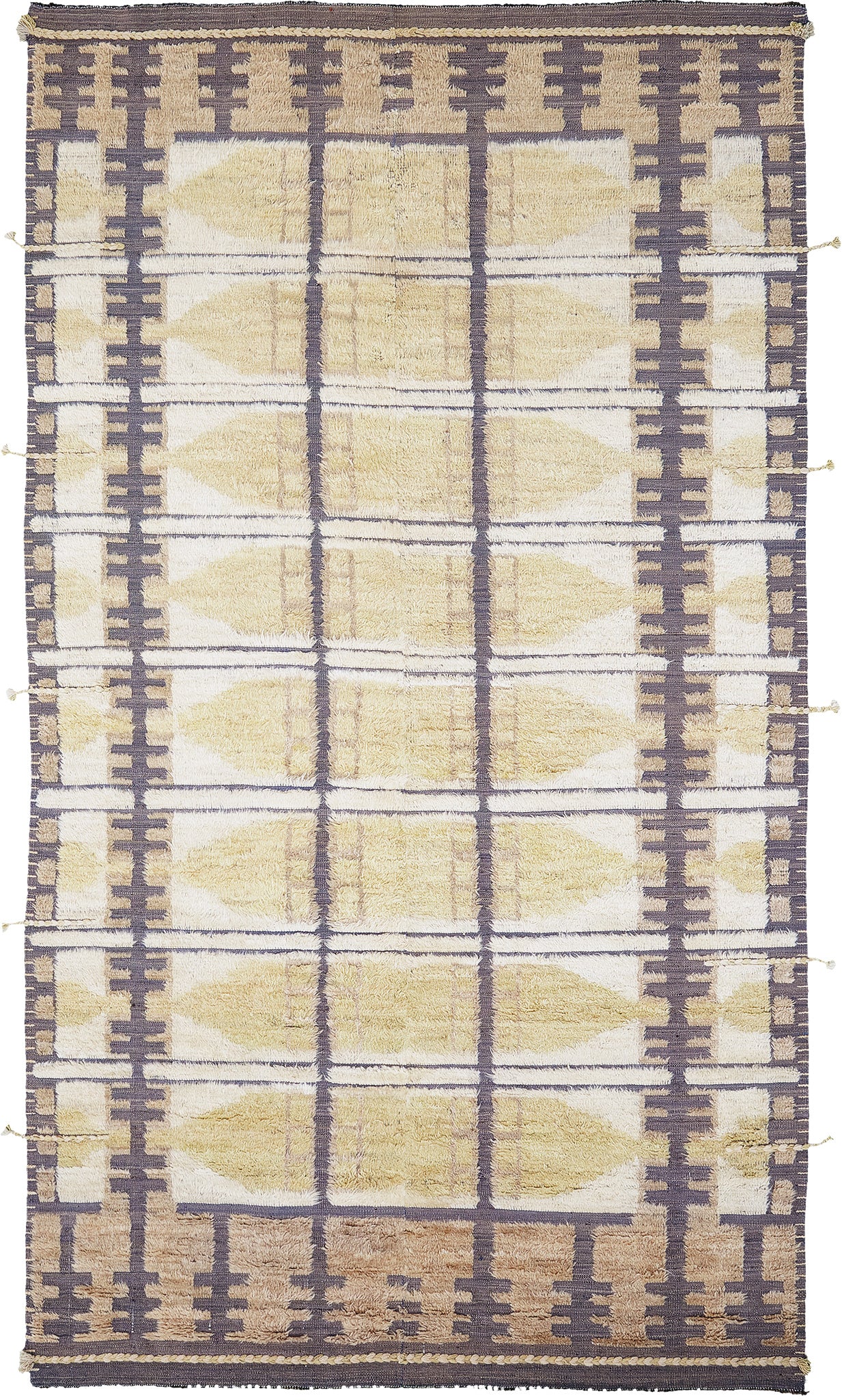 Thus, Kust Collection, Charcoal Gold - one-of-a-kind handmade area rug
