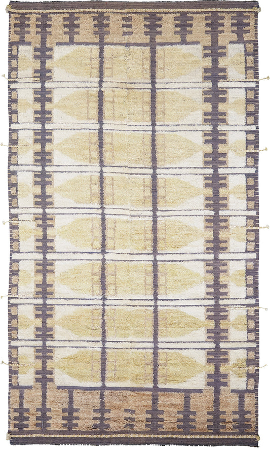 Thus, Kust Collection, Charcoal Gold - one-of-a-kind handmade area rug