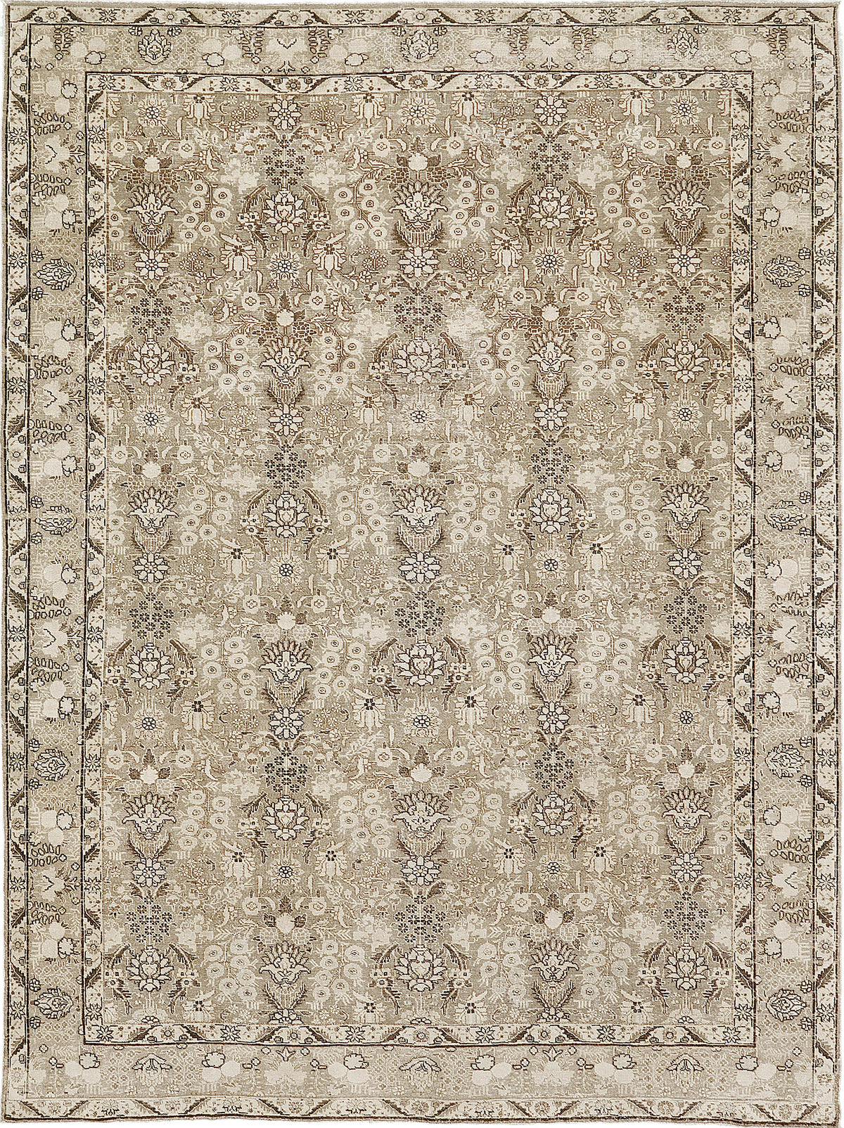 Antique Persian Tabriz 30441 - one-of-a-kind handmade area rug