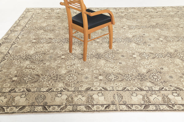 Antique Persian Tabriz 30441 - styled in room setting