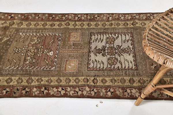 Persian Rug 840 Antique Persian Kurdish Runner
