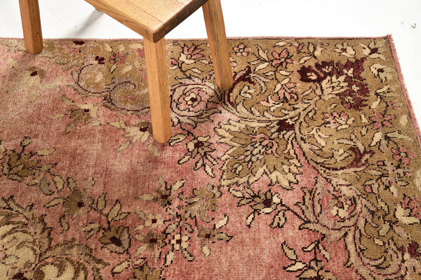 Vintage Turkish Anatolian - hand-knotted in Turkey - overhead flat lay view [#21]