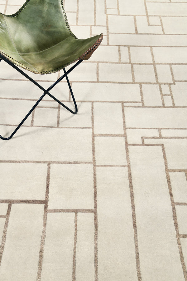 Portoro, Design Rhymes, Pale Clay - close-up of weave texture and pile