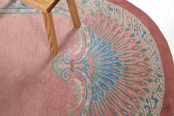 Antique Chinese Peking - hand-knotted in China - detailed border and fringe [#2]